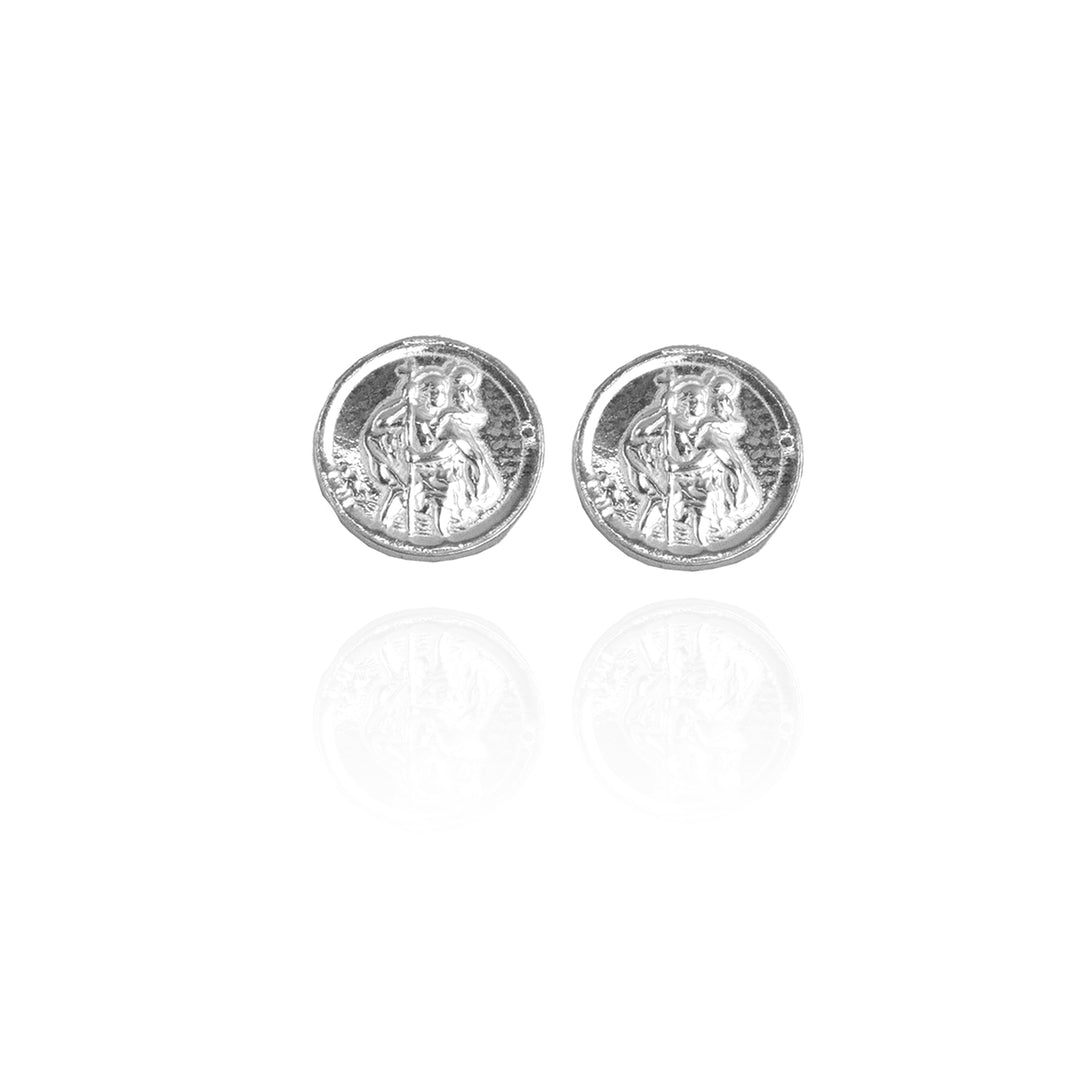 Pressed Coin Silver Pendant Set