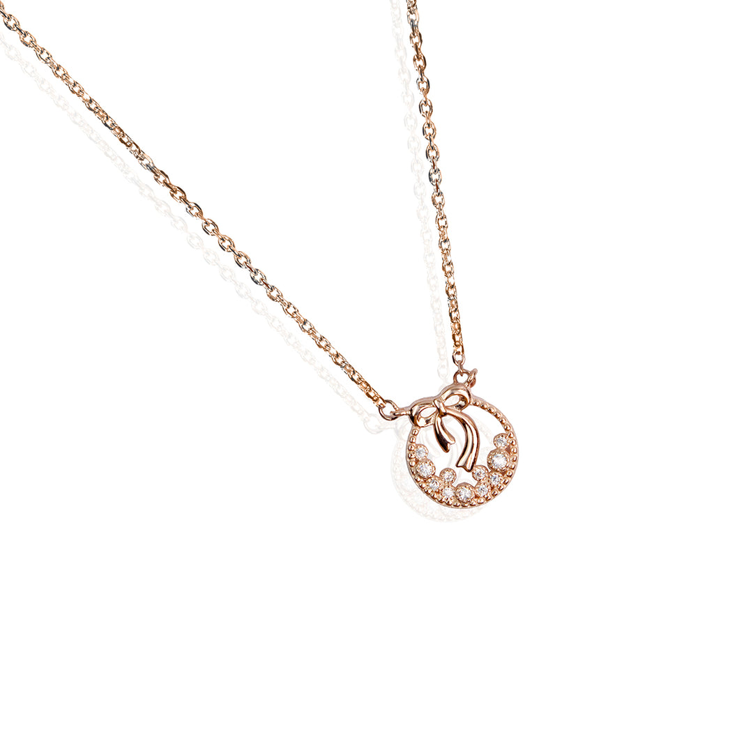 Rose Gold Wreath Pendant Chain