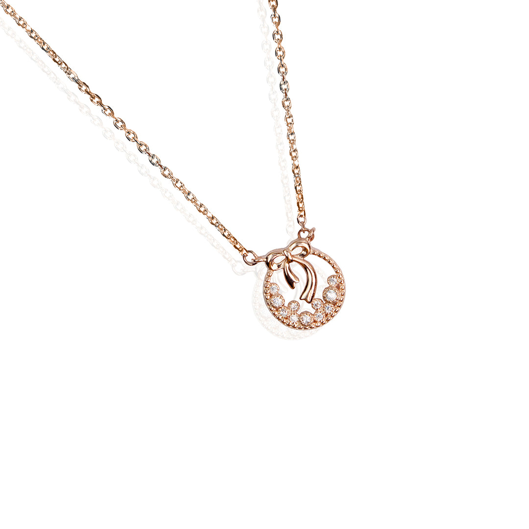 Rose Gold Wreath Pendant Chain