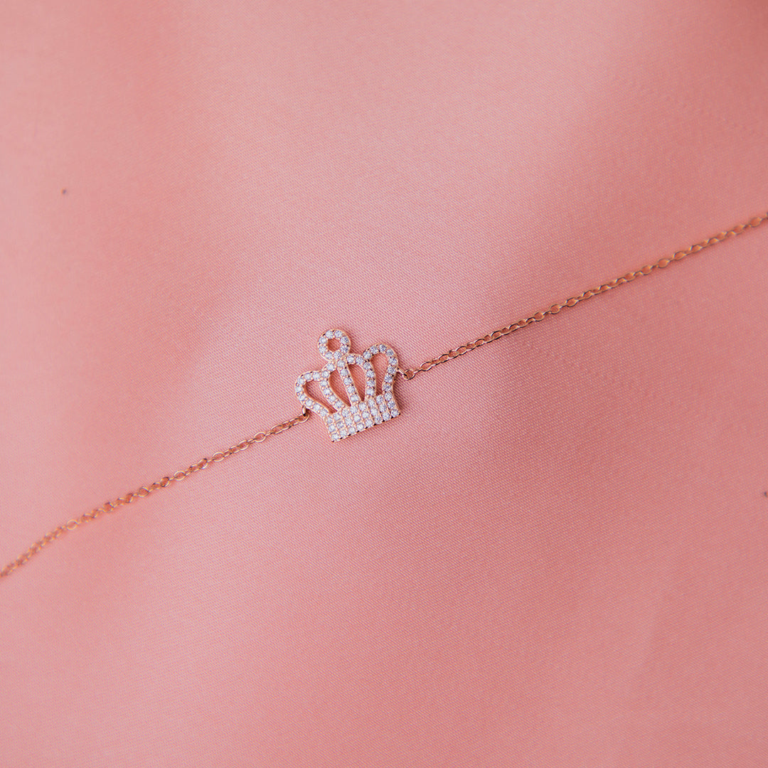 The Crown Rose Gold Bracelet