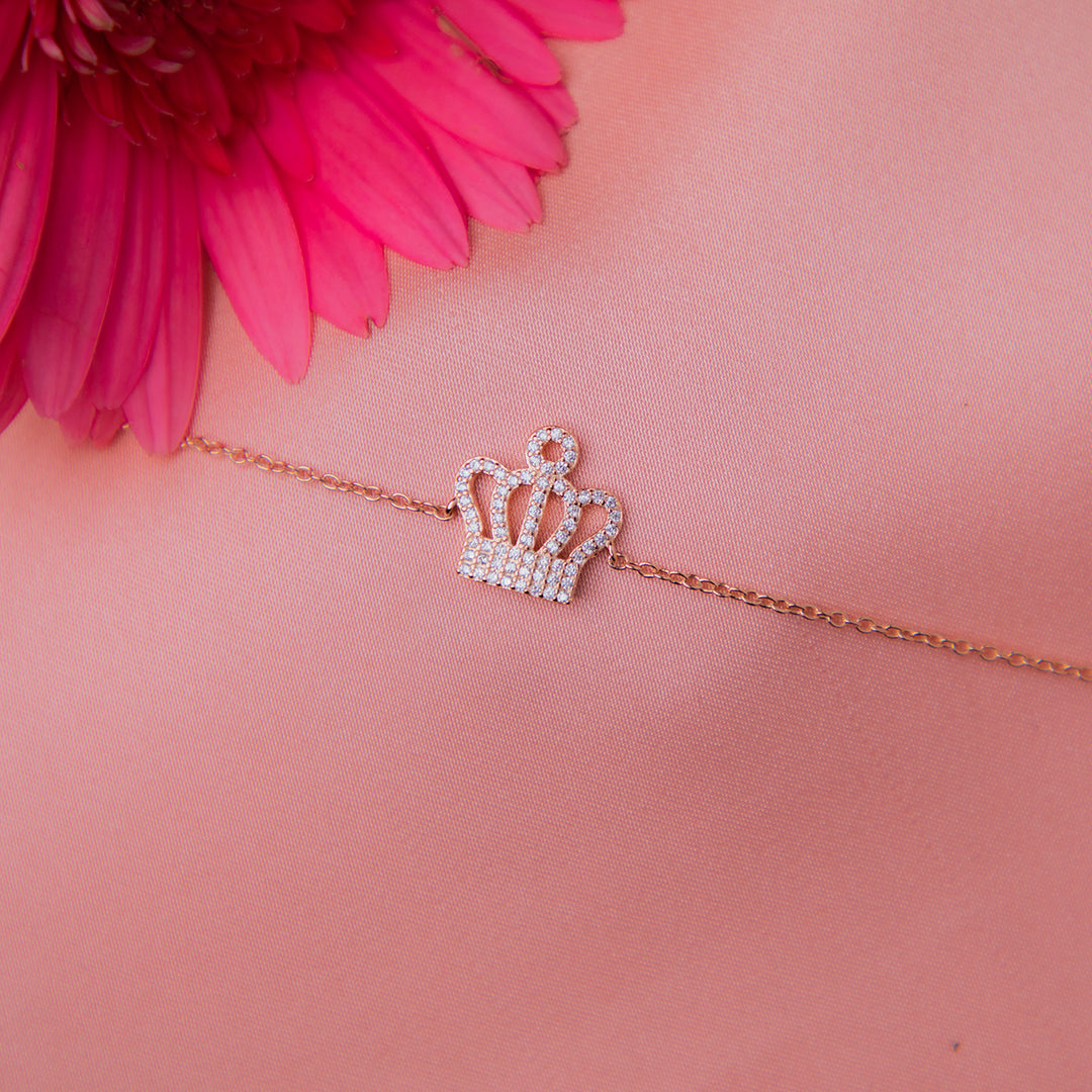 The Crown Rose Gold Bracelet