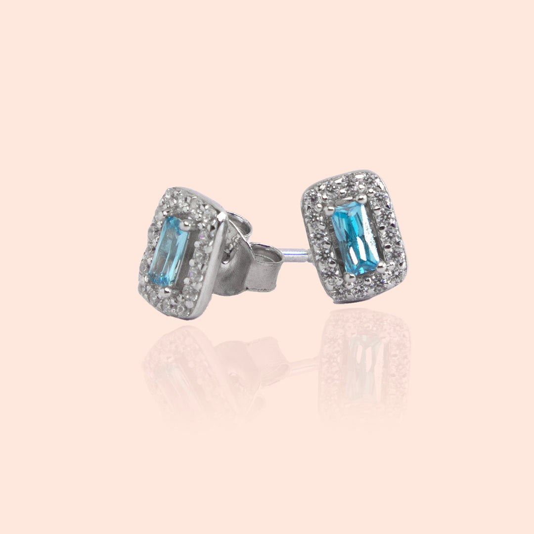 Turquoise Power Embellished Studs