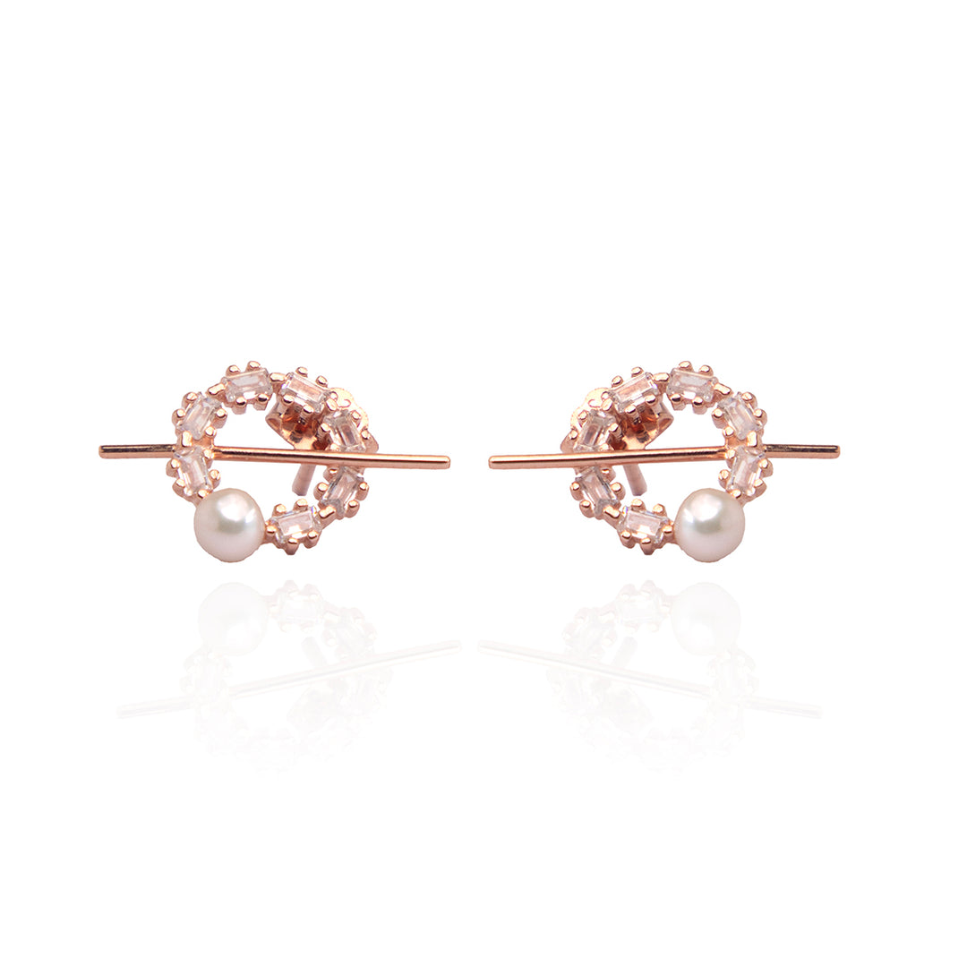 Hall of Fame Rose Gold Studs