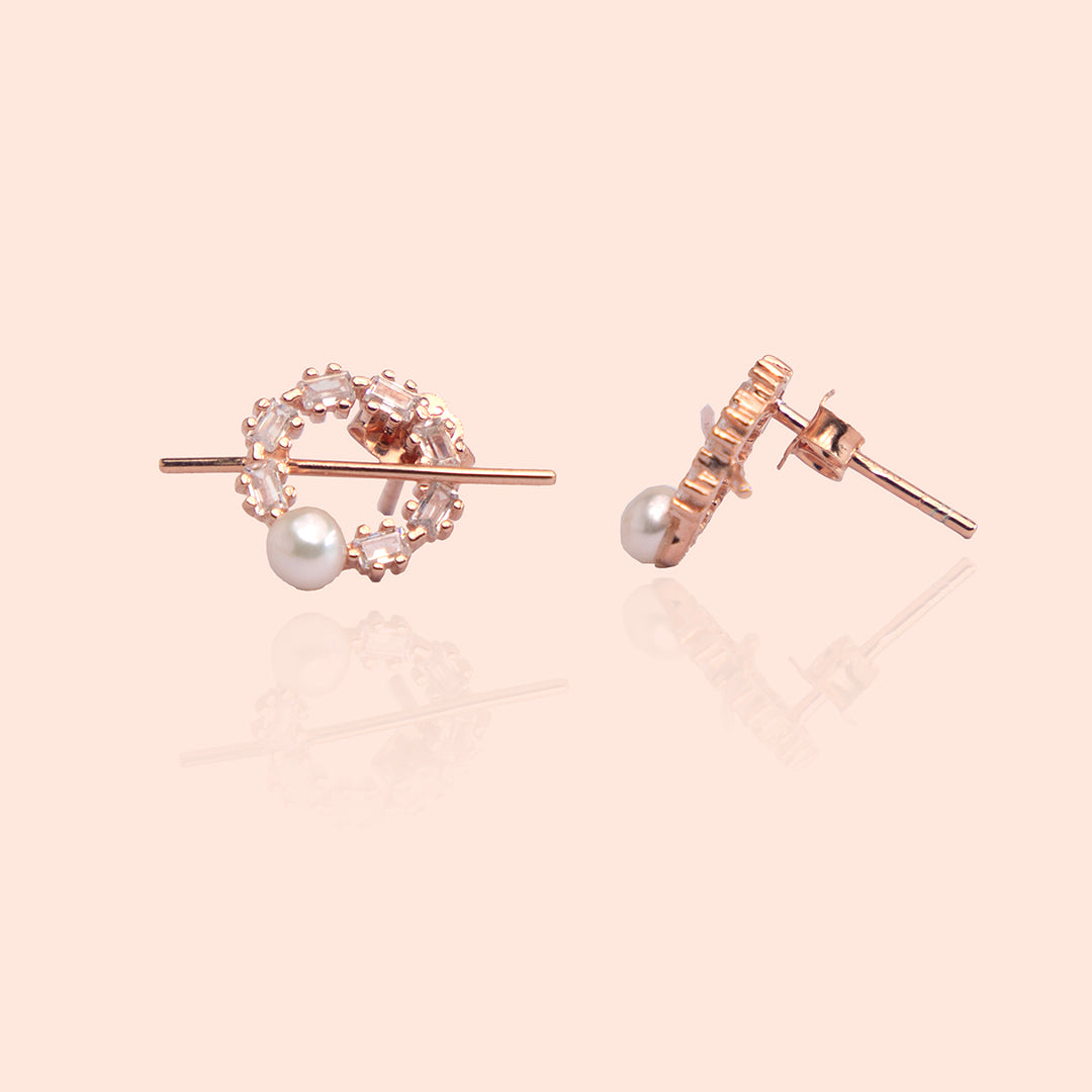 Hall of Fame Rose Gold Studs