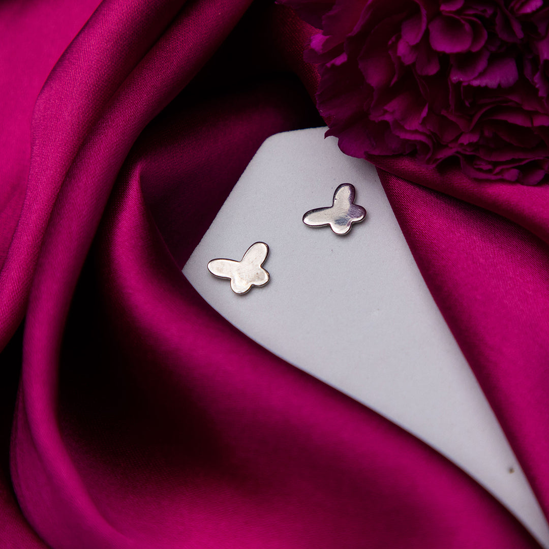Everyday Silver Butterfly Studs
