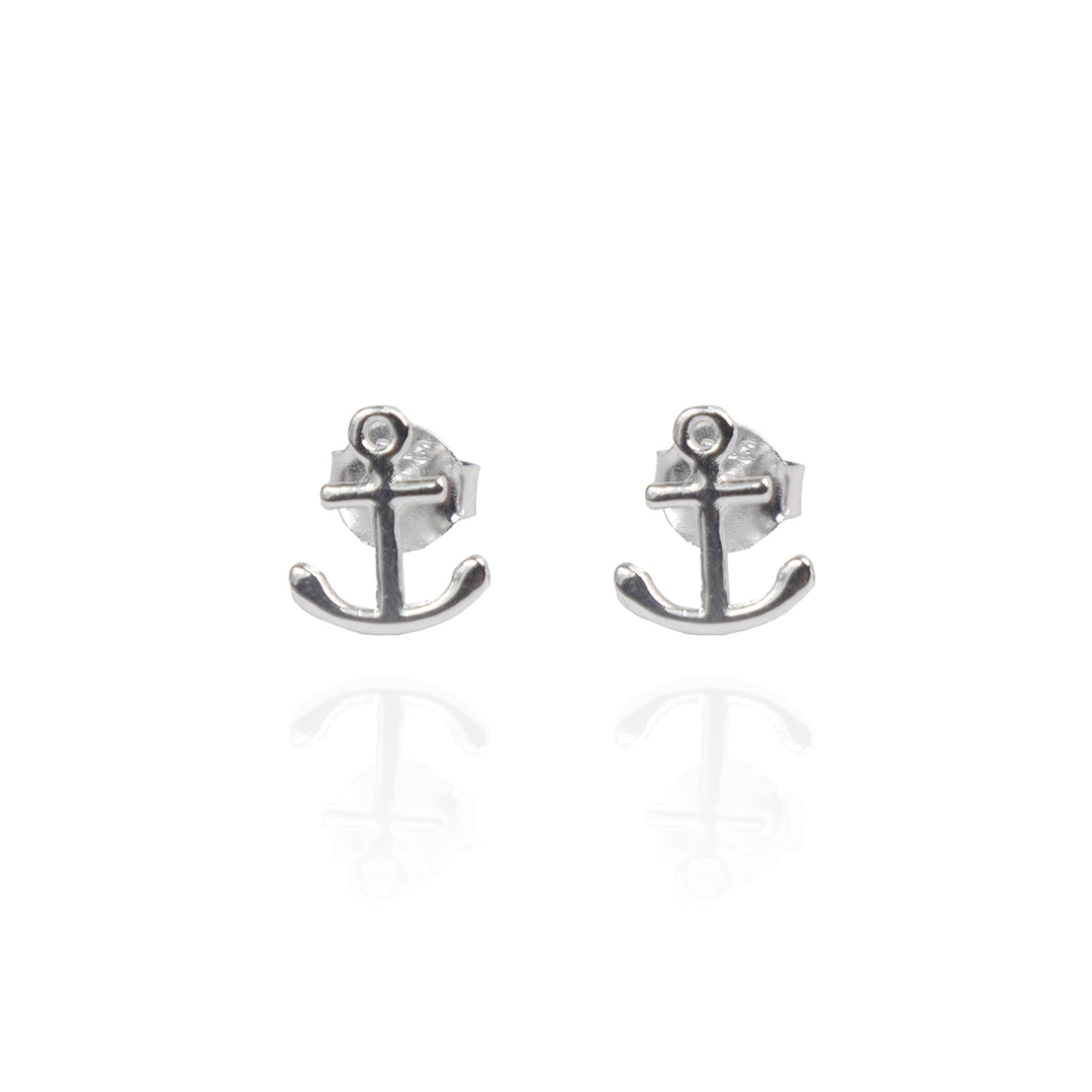Mini Anchor Silver Studs