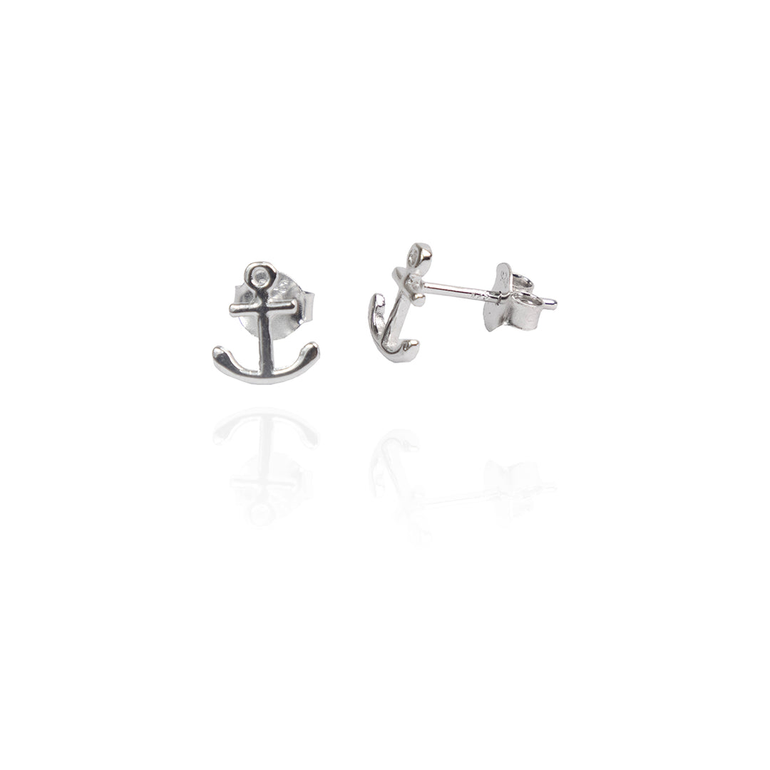Mini Anchor Silver Studs