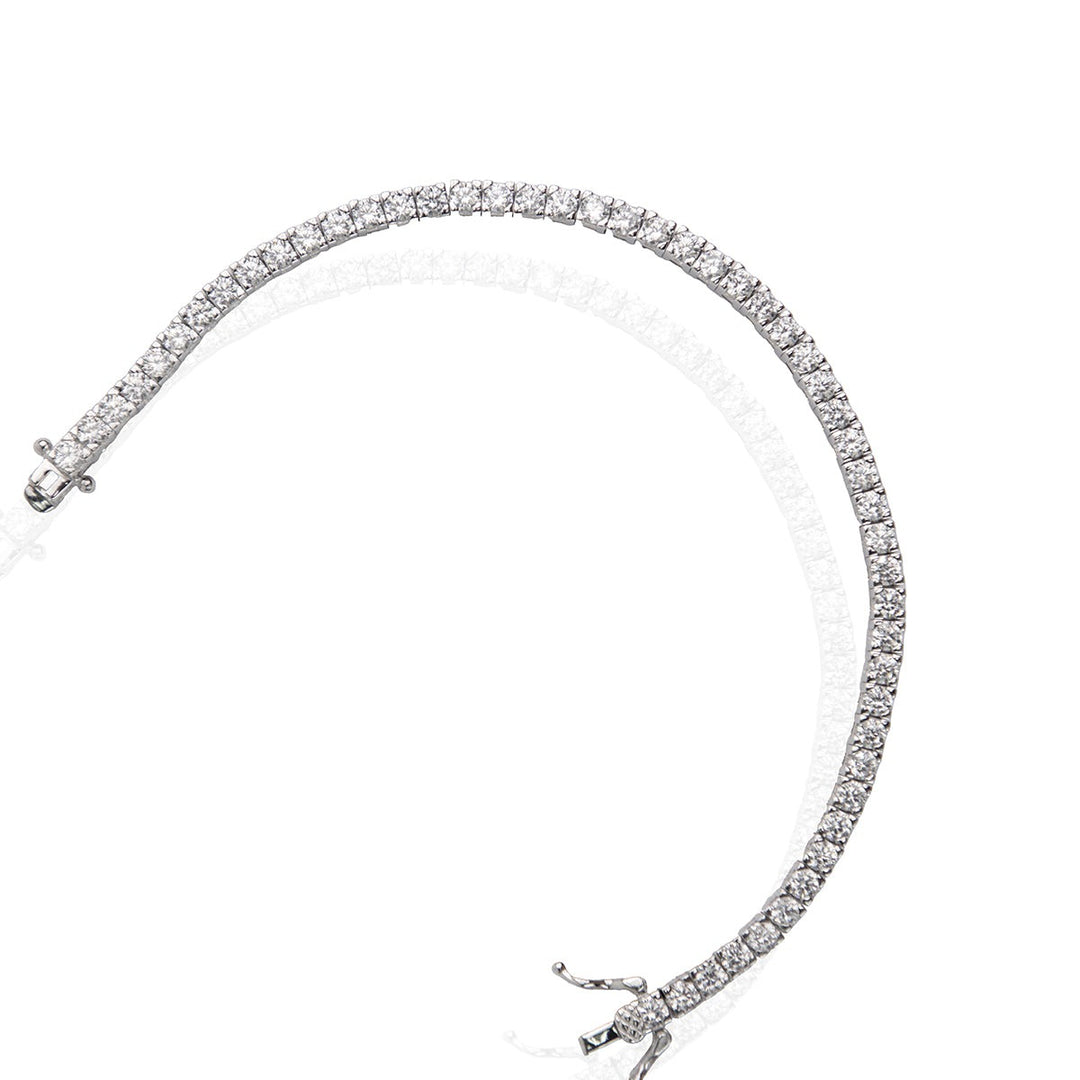 Classic Silver Tennis Bracelet