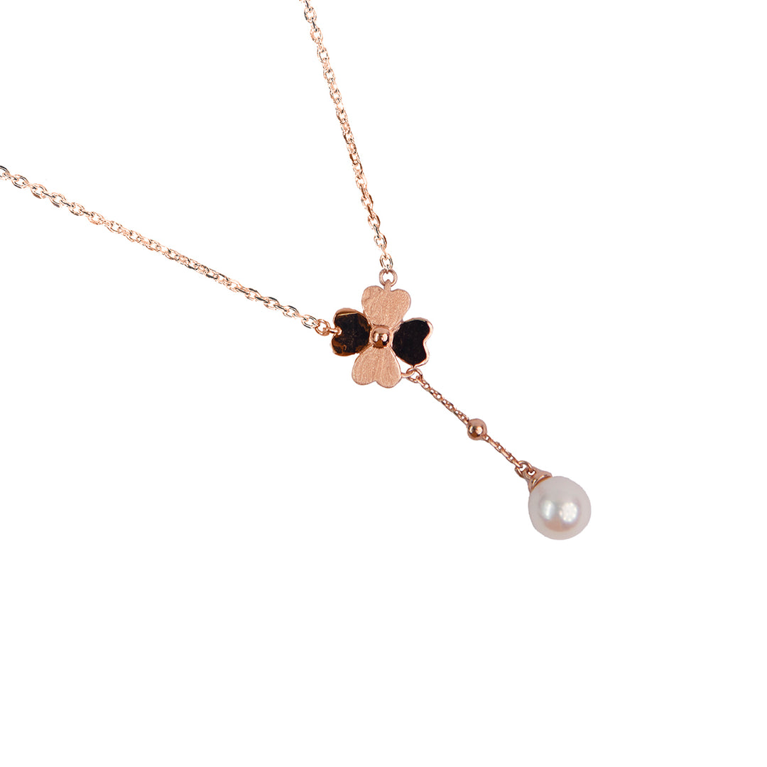 Clover & Pearl Pendant Chain