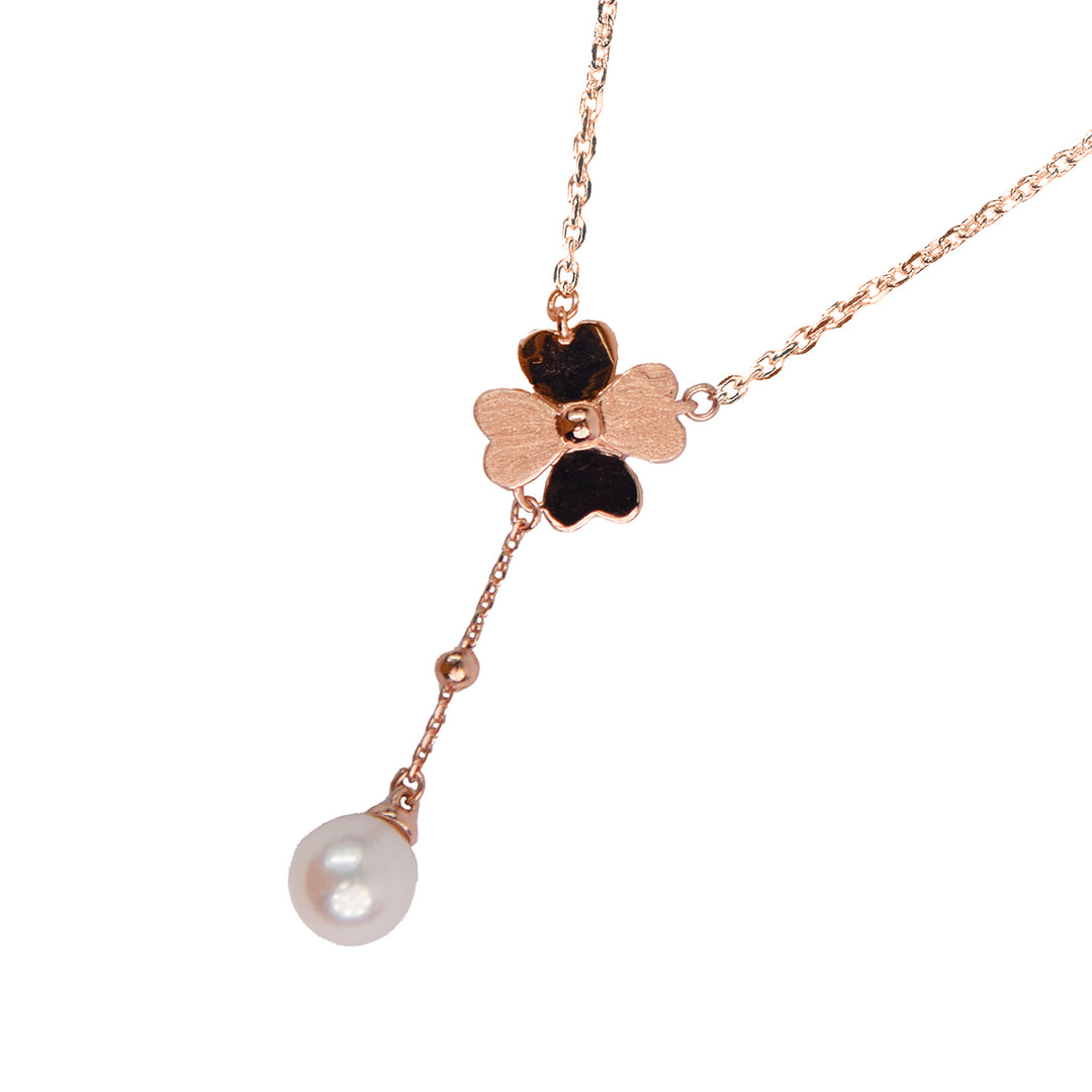 Clover & Pearl Pendant Chain