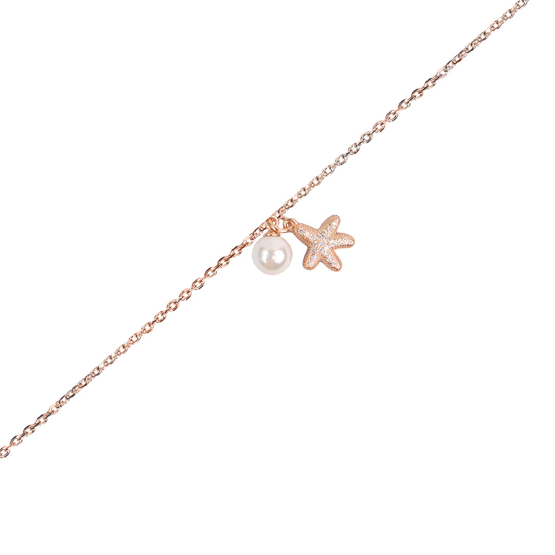 Starfish Rose Gold Pendant Chain