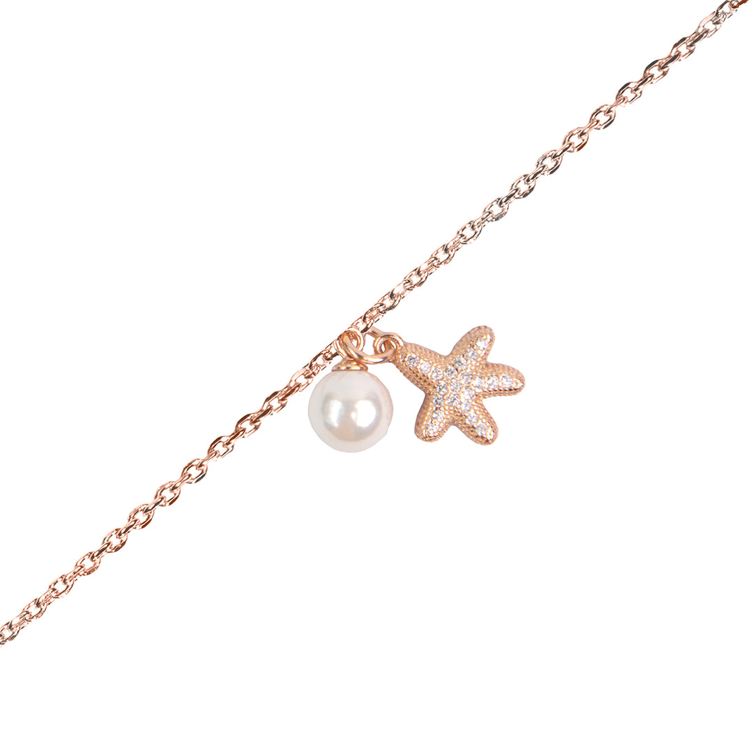 Starfish Rose Gold Pendant Chain