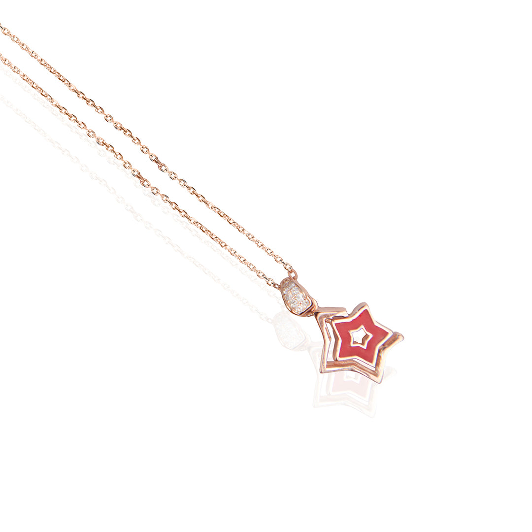 Two Sided Star Pendant Chain