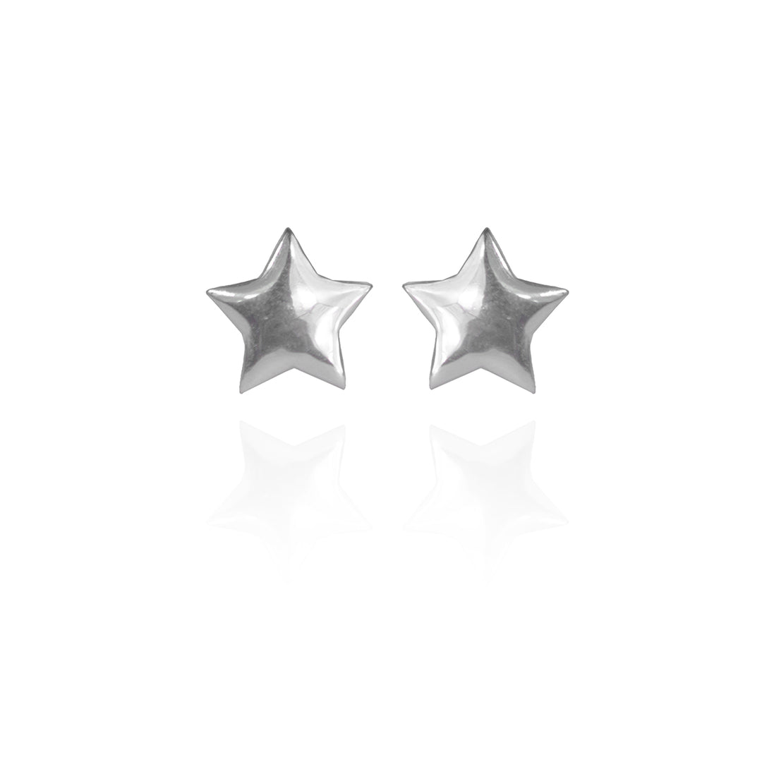 Classic Silver Star Studs