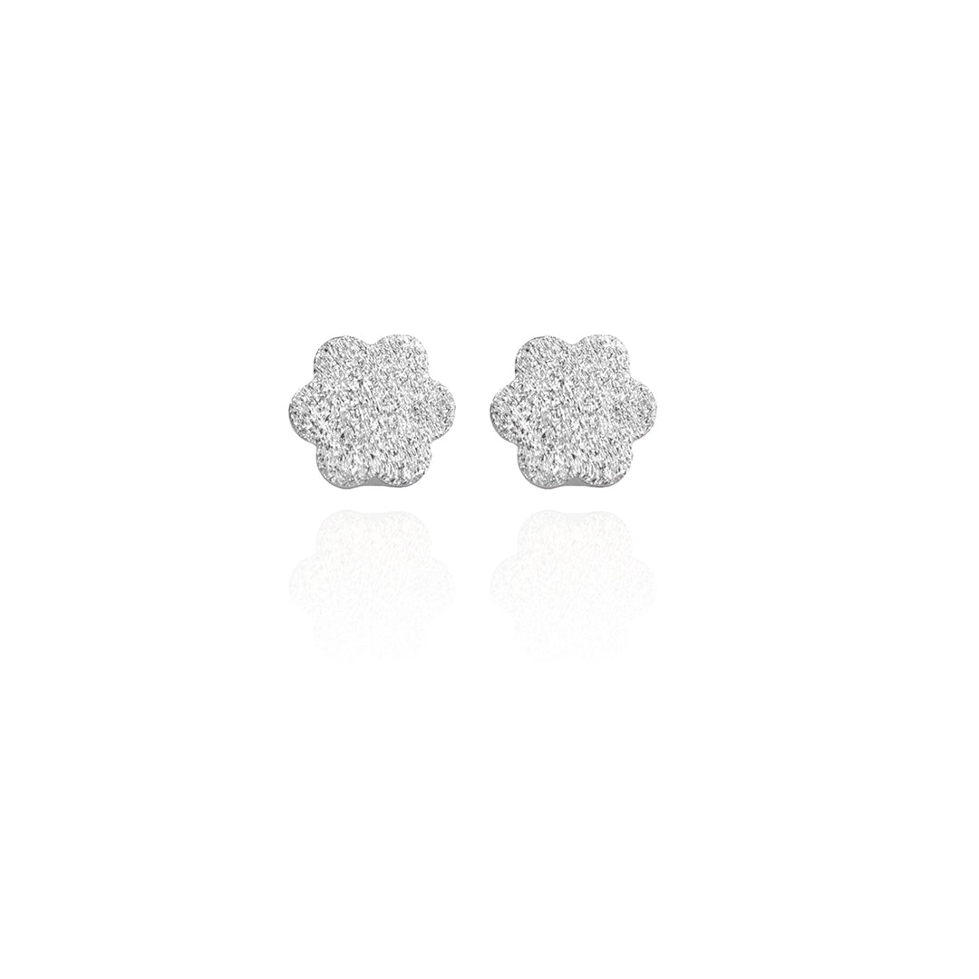 Classic Textured Flower Studs