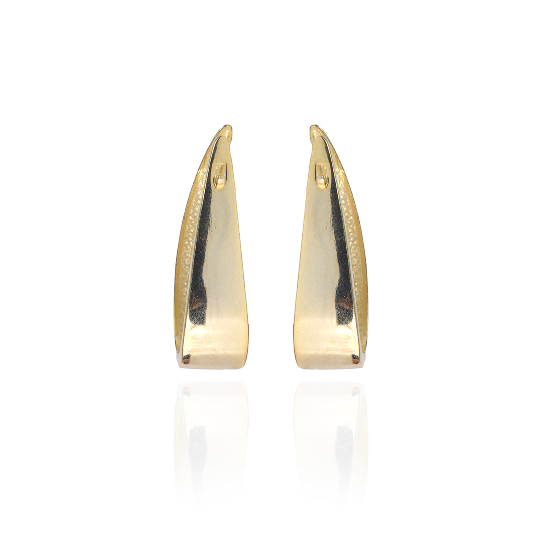 Golden Geometric Trendy Hoops