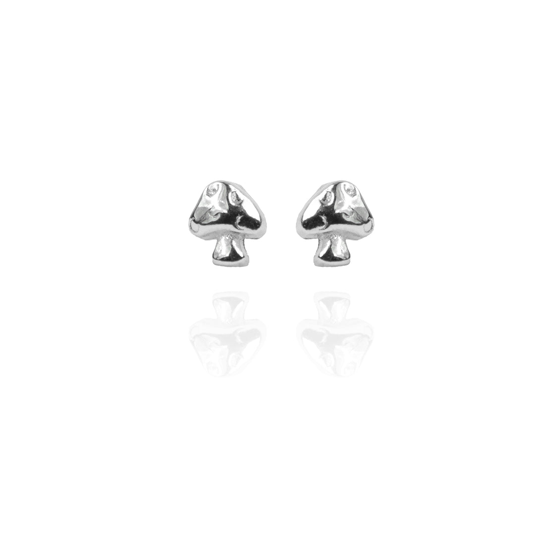 Mushroom Head Silver Studs