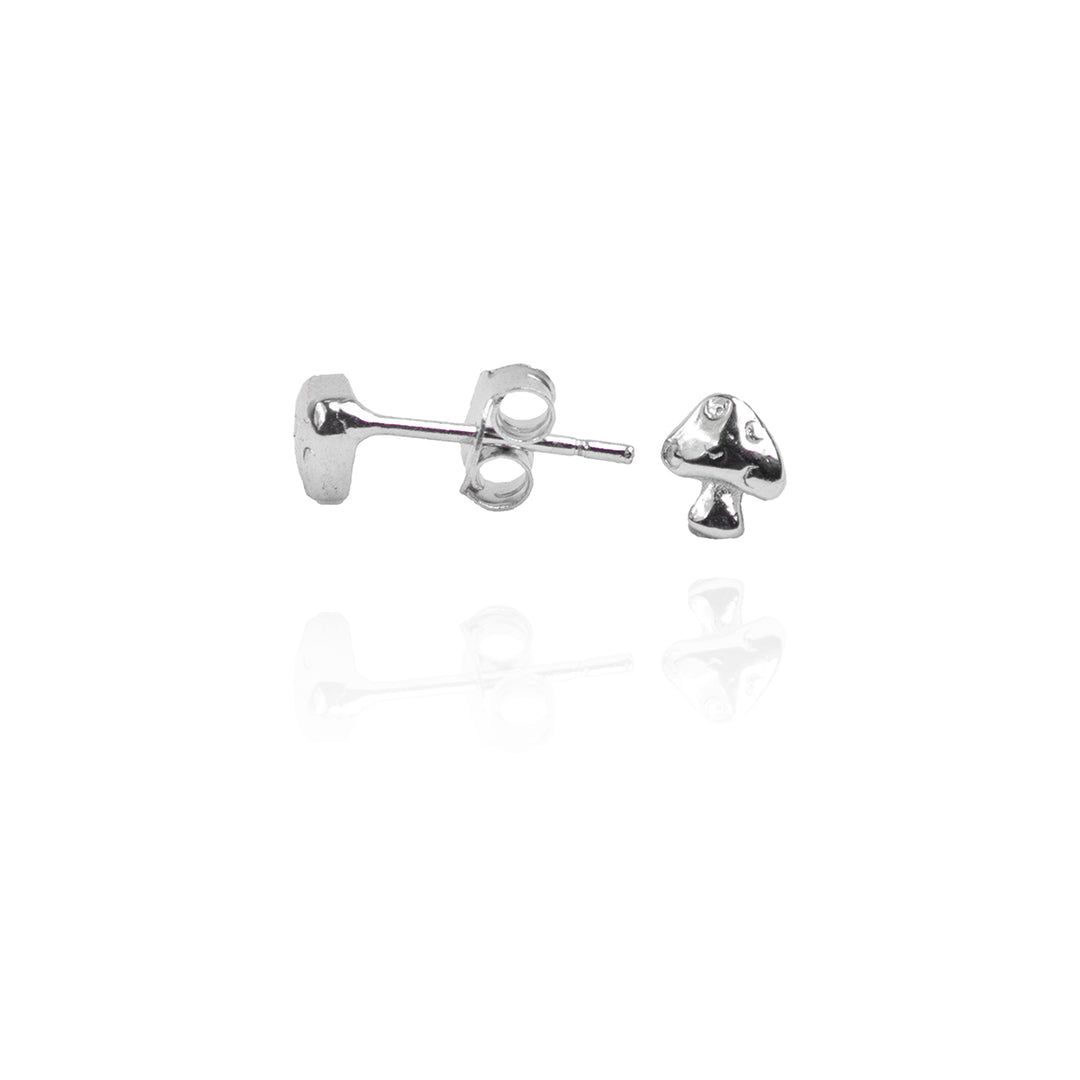 Mushroom Head Silver Studs
