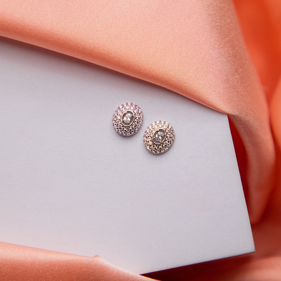Elegant White Stone Pendant Set