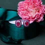 Burning Red Thoughts Studs