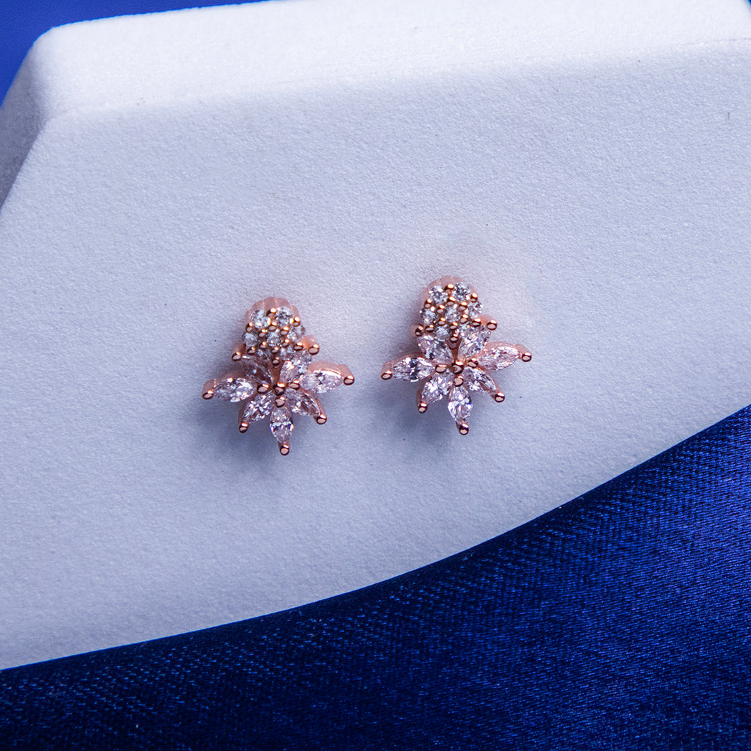 Rose Gold Prismatic Studs