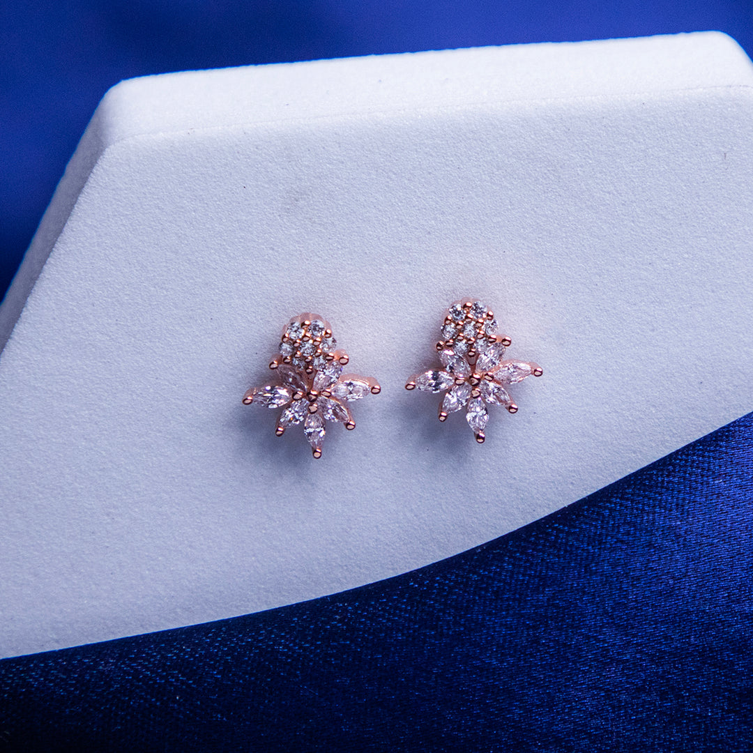 Rose Gold Prismatic Studs