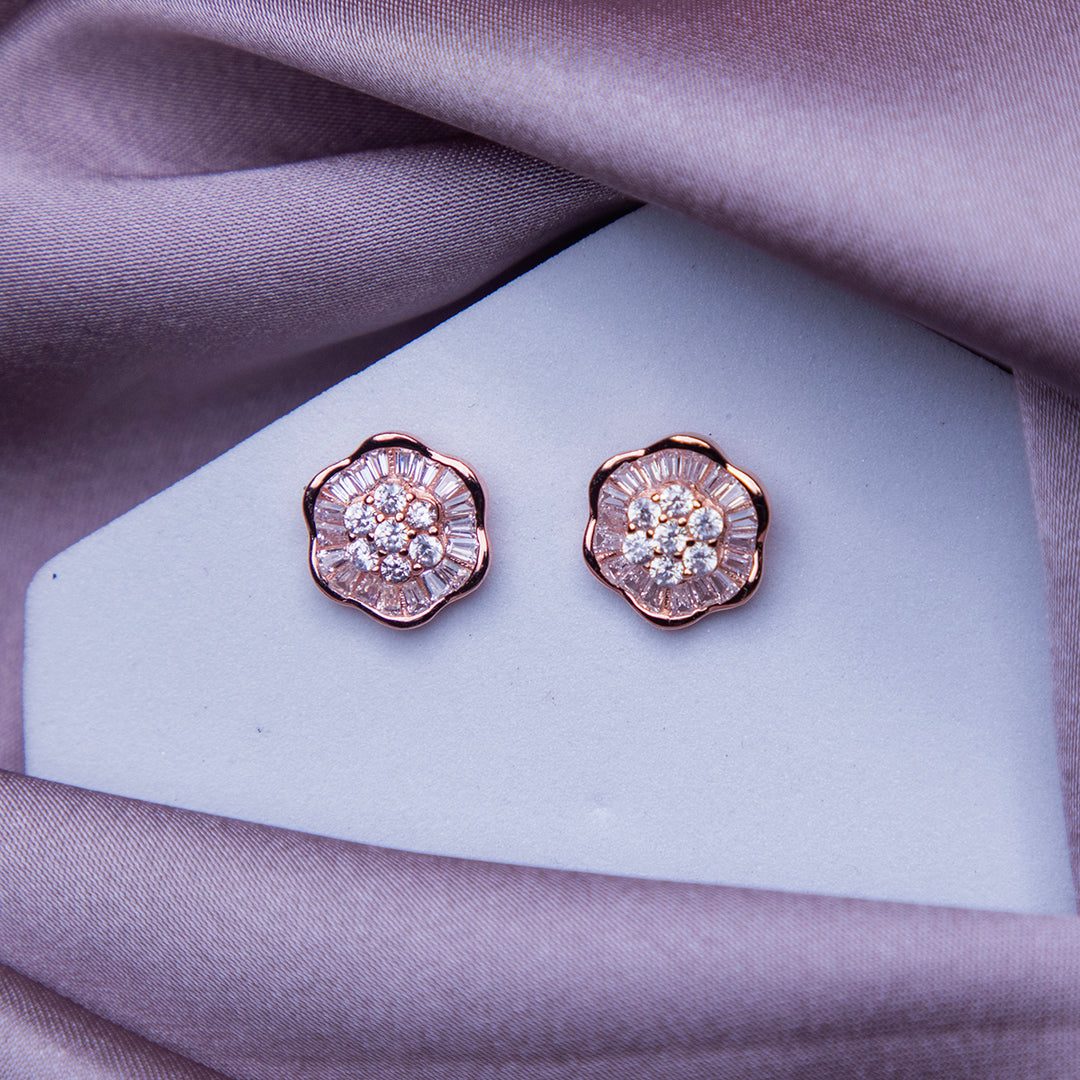 Tarnish Free Rose Gold Studs