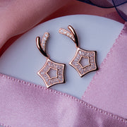 Sirius Star Rose Gold Earrings