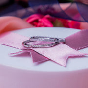 Chic Bangle Styled Silver Hoops