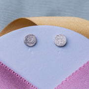 Classic Textured Silver Studs