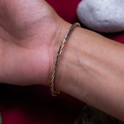 Elegant Twisted Silver Bracelet