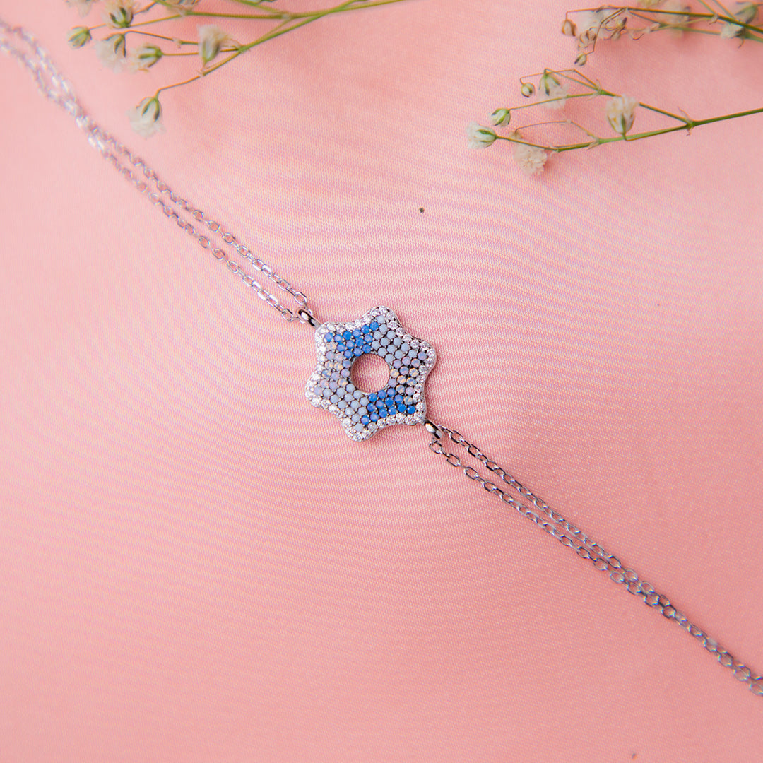 Periwinkle Blue Star Bracelet