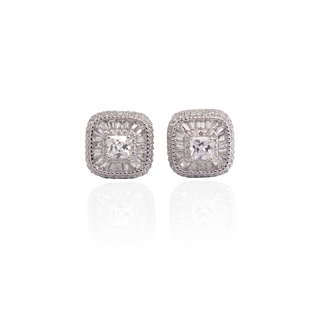 Sterling Silver Solitaire Studs