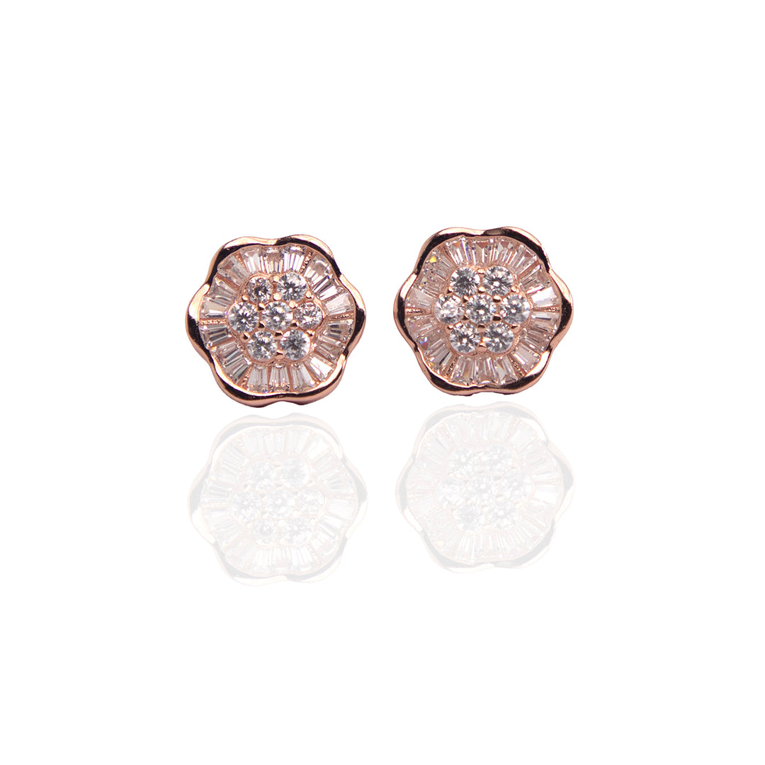 Tarnish Free Rose Gold Studs