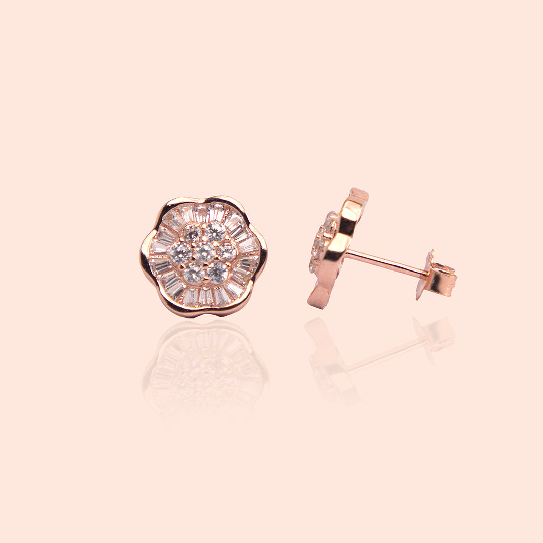 Tarnish Free Rose Gold Studs