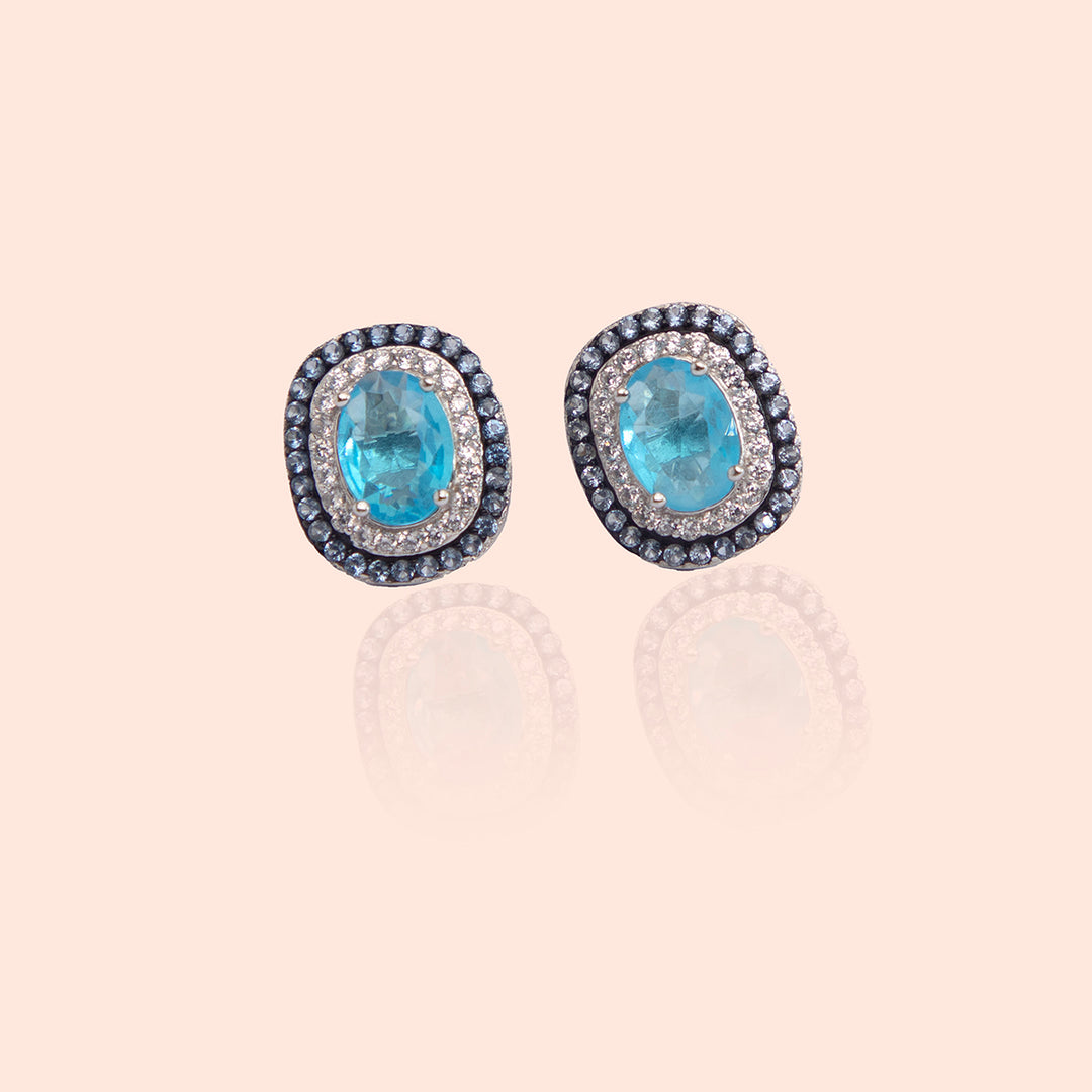 Blue Lagoon Embellished Studs