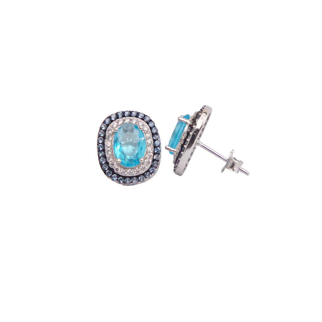 Blue Lagoon Embellished Studs