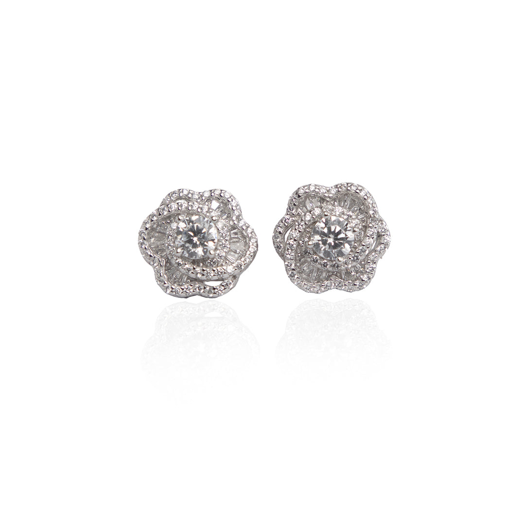 Rose Obsession Silver Studs