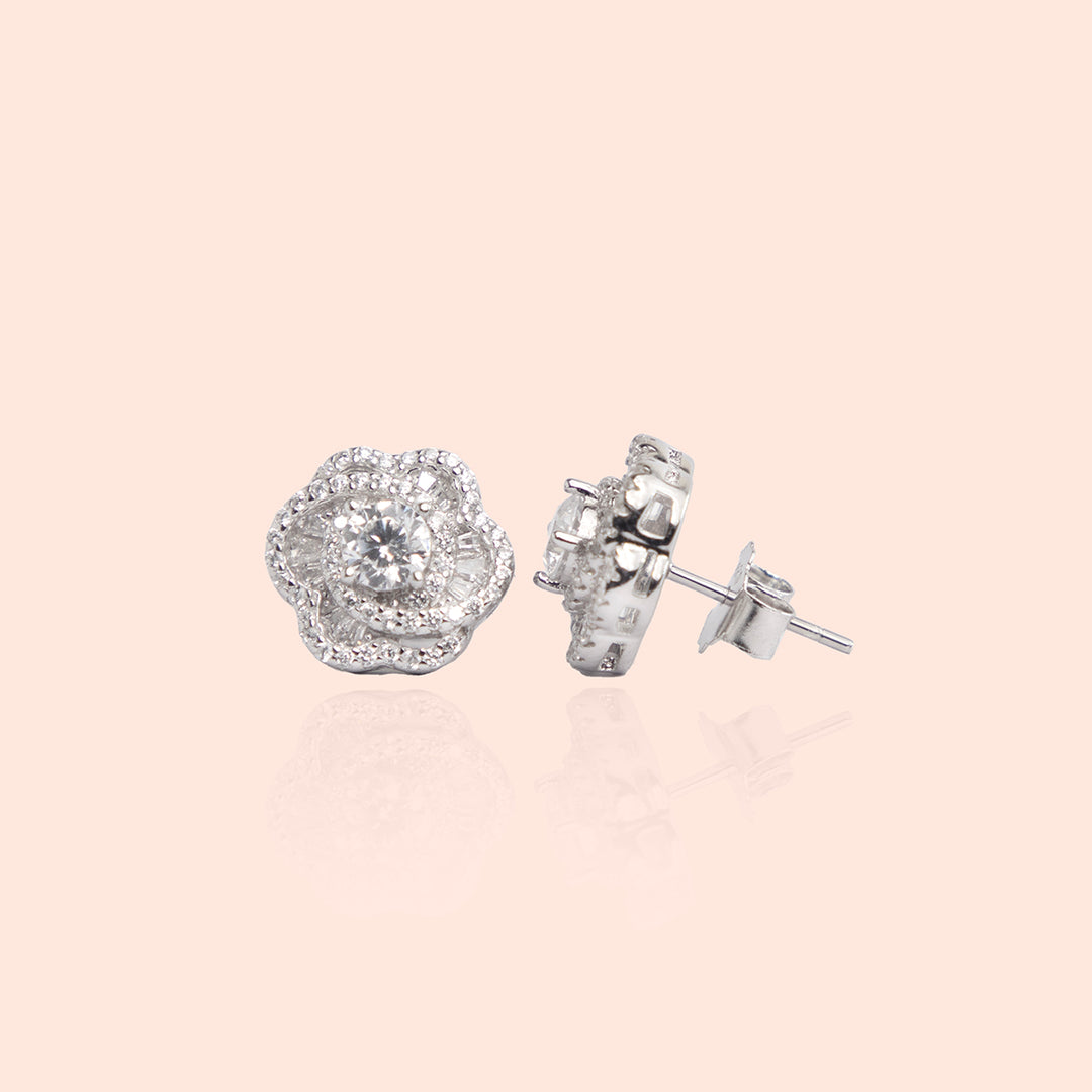 Rose Obsession Silver Studs