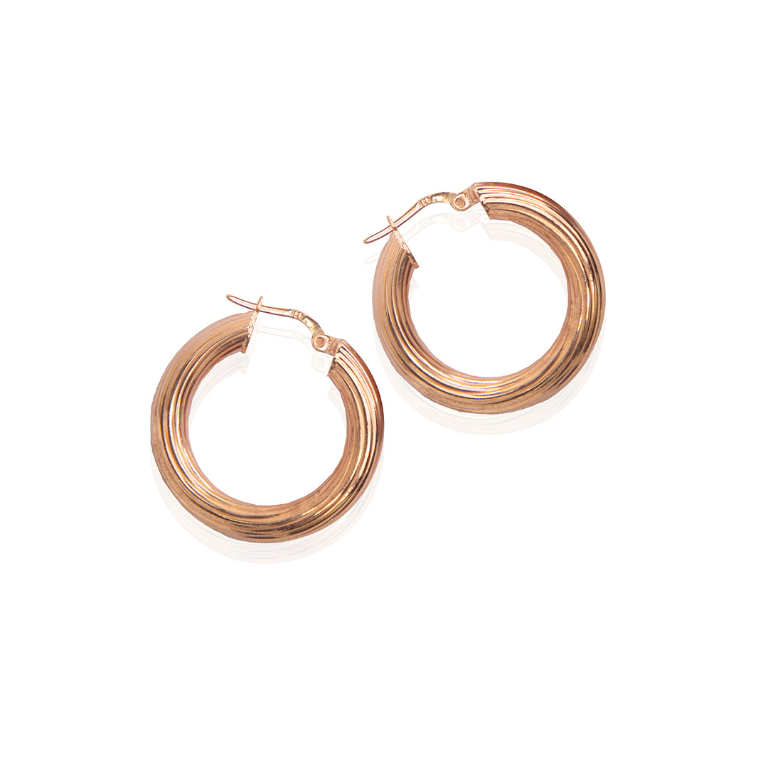 Trendy Golden Color Hoops