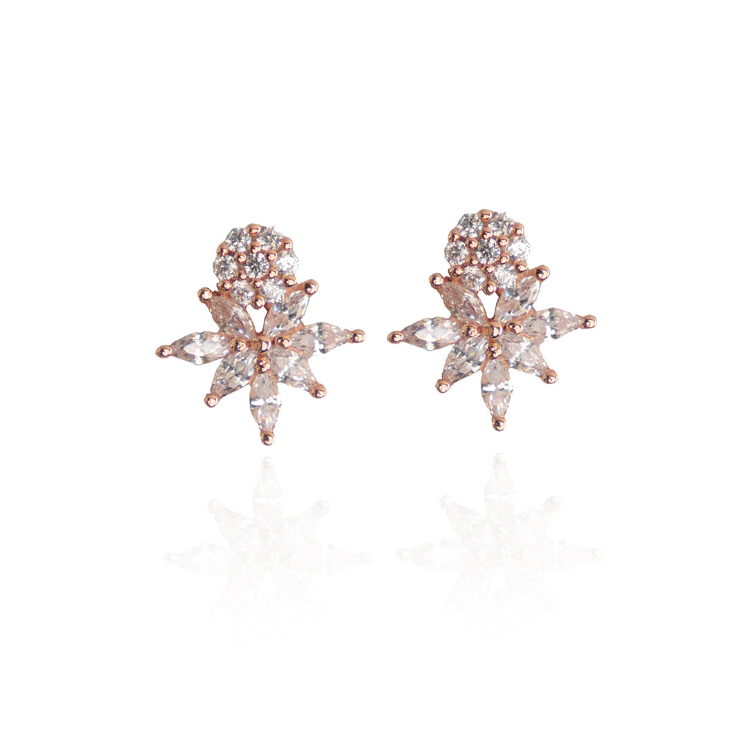 Rose Gold Prismatic Studs