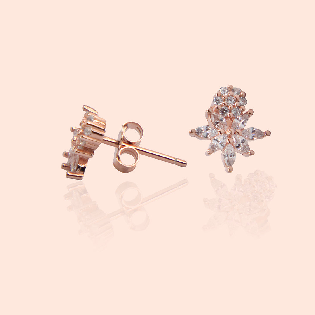 Rose Gold Prismatic Studs