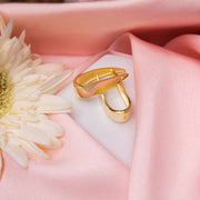 Golden Geometric Trendy Hoops