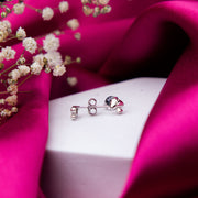 Mushroom Head Silver Studs