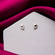 Heart on Pedestal Studs