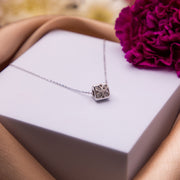 Multifacet Sterling Silver Dainty Pendant Chain