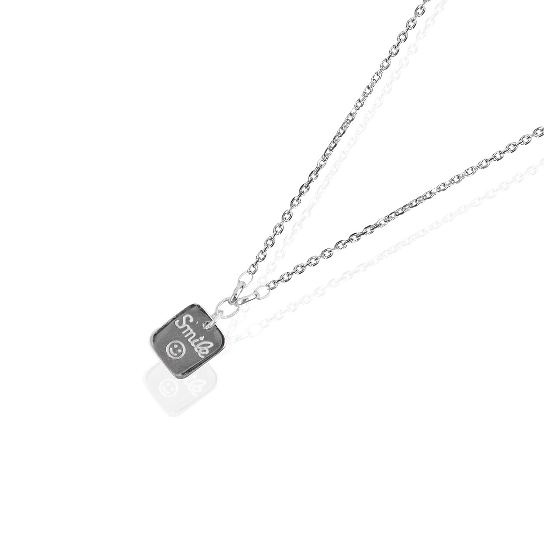 Just Smile Silver Pendant Chain