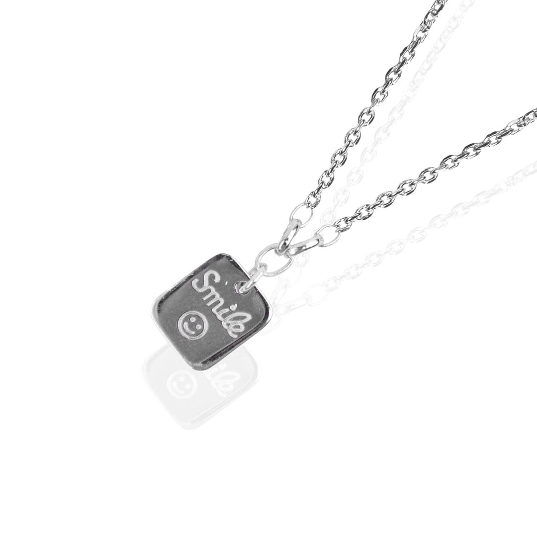 Just Smile Silver Pendant Chain