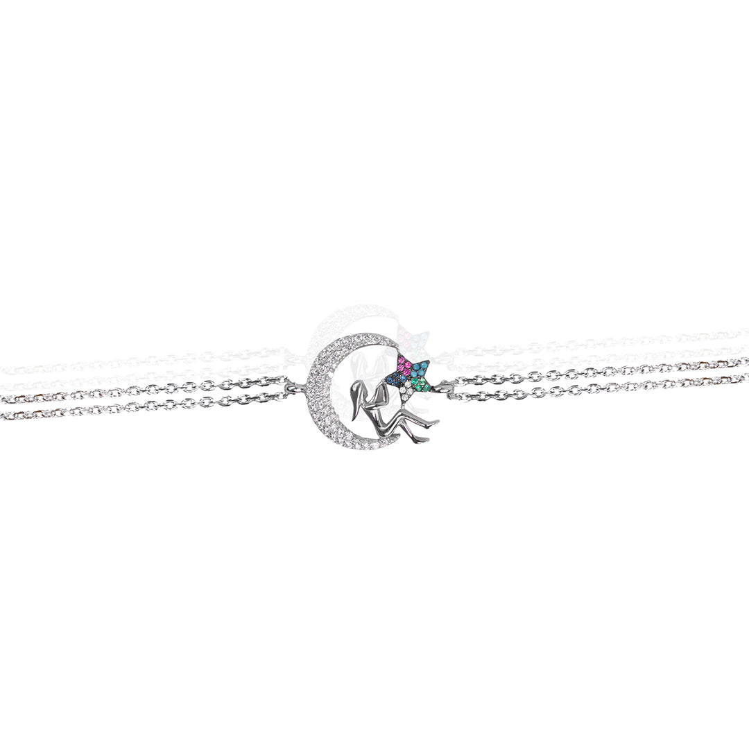 Multicolour Selene Charm Bracelet