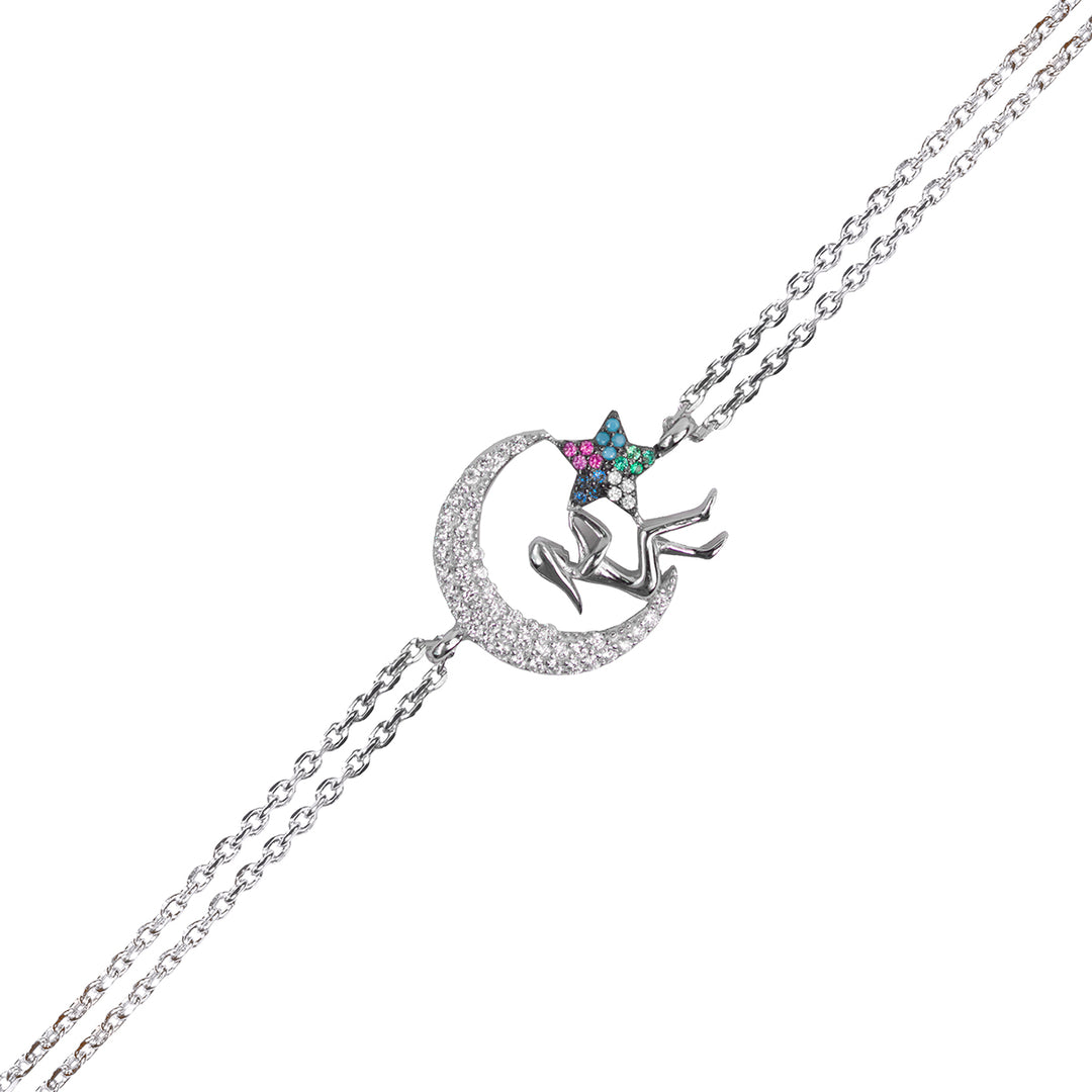 Multicolour Selene Charm Bracelet